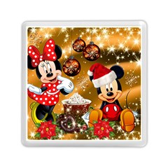 Cartoons, Disney, Merry Christmas, Minnie Memory Card Reader (Square)