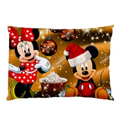 Cartoons, Disney, Merry Christmas, Minnie Pillow Case (two Sides) by nateshop