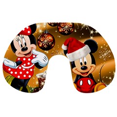 Cartoons, Disney, Merry Christmas, Minnie Travel Neck Pillow