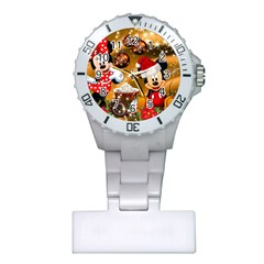 Cartoons, Disney, Merry Christmas, Minnie Plastic Nurses Watch