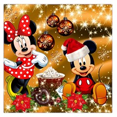 Cartoons, Disney, Merry Christmas, Minnie Square Satin Scarf (36  x 36 )