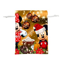 Cartoons, Disney, Merry Christmas, Minnie Lightweight Drawstring Pouch (M)