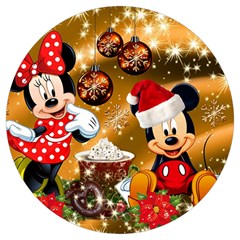 Cartoons, Disney, Merry Christmas, Minnie Round Trivet by nateshop