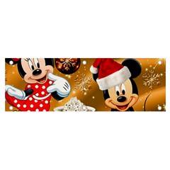 Cartoons, Disney, Merry Christmas, Minnie Banner and Sign 6  x 2 