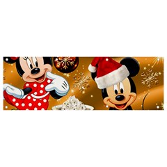 Cartoons, Disney, Merry Christmas, Minnie Banner and Sign 9  x 3 