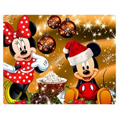 Cartoons, Disney, Merry Christmas, Minnie Premium Plush Fleece Blanket (Medium)