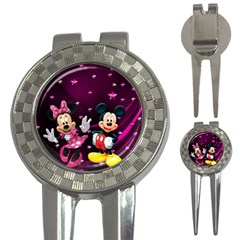 Cartoons, Disney, Mickey Mouse, Minnie 3-in-1 Golf Divots by nateshop