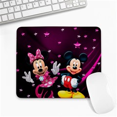 Cartoons, Disney, Mickey Mouse, Minnie Large Mousepad by nateshop