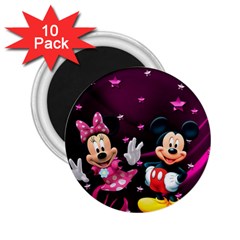 Cartoons, Disney, Mickey Mouse, Minnie 2 25  Magnets (10 Pack)  by nateshop