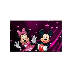 Cartoons, Disney, Mickey Mouse, Minnie Sticker (rectangular) by nateshop