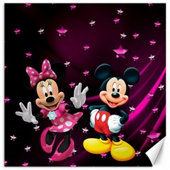 Cartoons, Disney, Mickey Mouse, Minnie Canvas 12  X 12  by nateshop