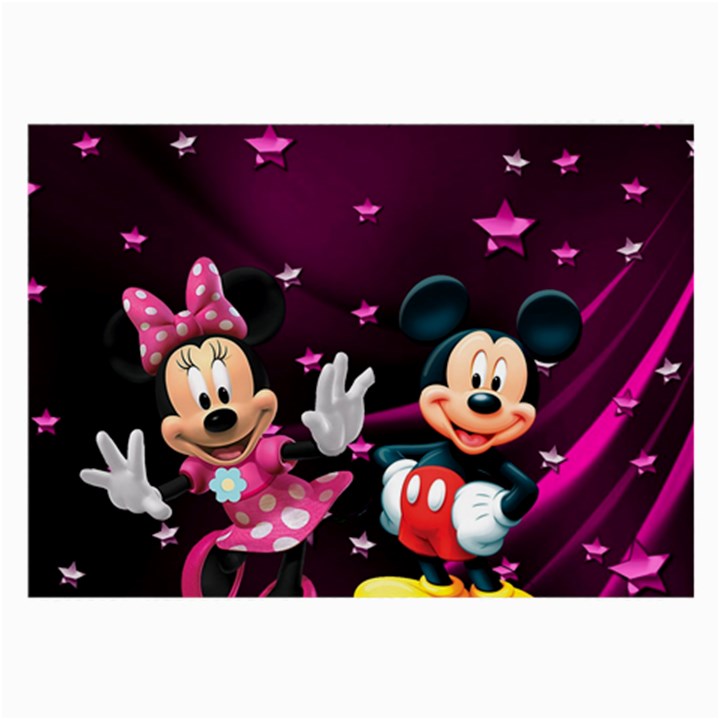 Cartoons, Disney, Mickey Mouse, Minnie Large Glasses Cloth