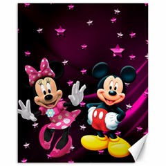 Cartoons, Disney, Mickey Mouse, Minnie Canvas 16  X 20  by nateshop