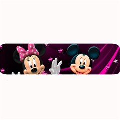 Cartoons, Disney, Mickey Mouse, Minnie Large Bar Mat by nateshop