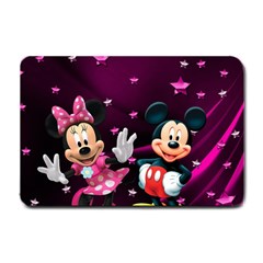 Cartoons, Disney, Mickey Mouse, Minnie Small Doormat by nateshop