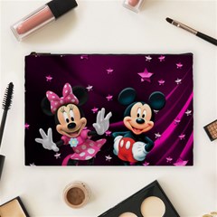 Cartoons, Disney, Mickey Mouse, Minnie Cosmetic Bag (large) by nateshop