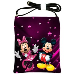 Cartoons, Disney, Mickey Mouse, Minnie Shoulder Sling Bag by nateshop