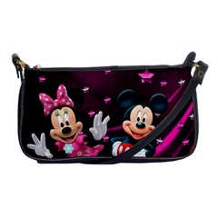 Cartoons, Disney, Mickey Mouse, Minnie Shoulder Clutch Bag by nateshop