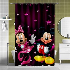 Cartoons, Disney, Mickey Mouse, Minnie Shower Curtain 48  X 72  (small)  by nateshop