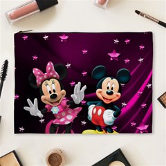 Cartoons, Disney, Mickey Mouse, Minnie Cosmetic Bag (xl) by nateshop