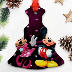 Cartoons, Disney, Mickey Mouse, Minnie Christmas Tree Ornament (two Sides) by nateshop