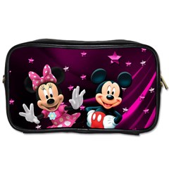 Cartoons, Disney, Mickey Mouse, Minnie Toiletries Bag (one Side) by nateshop