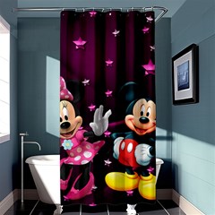 Cartoons, Disney, Mickey Mouse, Minnie Shower Curtain 36  X 72  (stall)  by nateshop