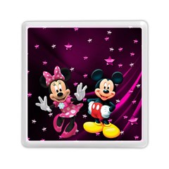 Cartoons, Disney, Mickey Mouse, Minnie Memory Card Reader (square) by nateshop