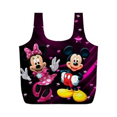 Cartoons, Disney, Mickey Mouse, Minnie Full Print Recycle Bag (m) by nateshop