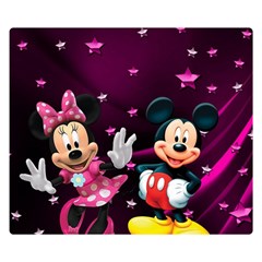 Cartoons, Disney, Mickey Mouse, Minnie Premium Plush Fleece Blanket (small)