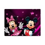 Cartoons, Disney, Mickey Mouse, Minnie Premium Plush Fleece Blanket (Mini) 35 x27  Blanket Front