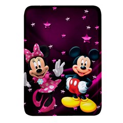 Cartoons, Disney, Mickey Mouse, Minnie Rectangular Glass Fridge Magnet (4 Pack) by nateshop