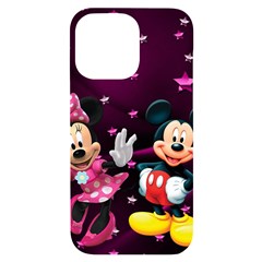 Cartoons, Disney, Mickey Mouse, Minnie Iphone 14 Pro Max Black Uv Print Case by nateshop