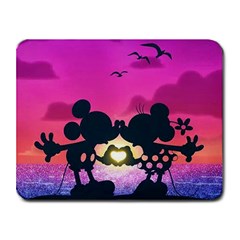 Mickey And Minnie, Mouse, Disney, Cartoon, Love Small Mousepad by nateshop