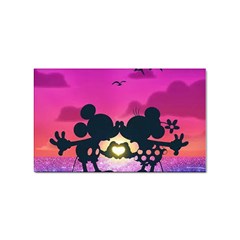 Mickey And Minnie, Mouse, Disney, Cartoon, Love Sticker Rectangular (100 Pack)