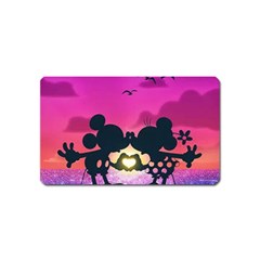 Mickey And Minnie, Mouse, Disney, Cartoon, Love Magnet (name Card) by nateshop