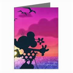 Mickey And Minnie, Mouse, Disney, Cartoon, Love Greeting Cards (pkg Of 8) by nateshop