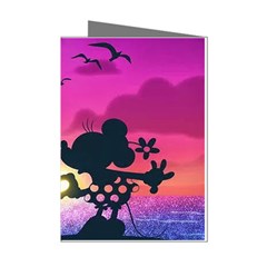 Mickey And Minnie, Mouse, Disney, Cartoon, Love Mini Greeting Cards (pkg Of 8) by nateshop