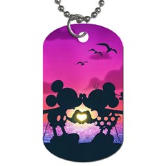 Mickey And Minnie, Mouse, Disney, Cartoon, Love Dog Tag (one Side) by nateshop