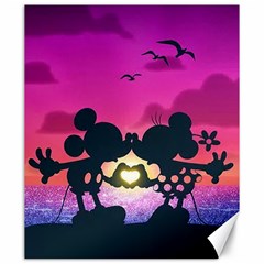 Mickey And Minnie, Mouse, Disney, Cartoon, Love Canvas 20  X 24  by nateshop