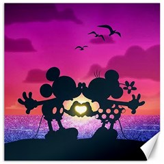 Mickey And Minnie, Mouse, Disney, Cartoon, Love Canvas 20  X 20  by nateshop