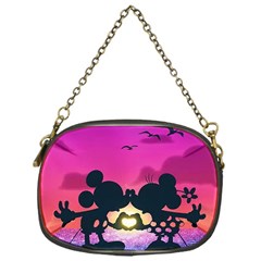 Mickey And Minnie, Mouse, Disney, Cartoon, Love Chain Purse (one Side) by nateshop