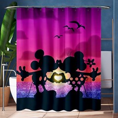 Mickey And Minnie, Mouse, Disney, Cartoon, Love Shower Curtain 60  X 72  (medium)  by nateshop