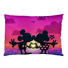 Mickey And Minnie, Mouse, Disney, Cartoon, Love Pillow Case (two Sides) by nateshop