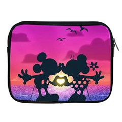 Mickey And Minnie, Mouse, Disney, Cartoon, Love Apple Ipad 2/3/4 Zipper Cases by nateshop