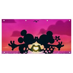 Mickey And Minnie, Mouse, Disney, Cartoon, Love Banner And Sign 8  X 4 