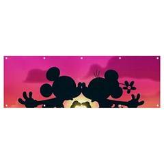 Mickey And Minnie, Mouse, Disney, Cartoon, Love Banner And Sign 12  X 4  by nateshop