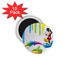 Mickey Mouse, Apple Iphone, Disney, Logo 1 75  Magnets (10 Pack)  by nateshop