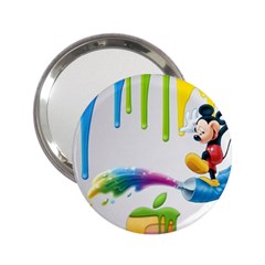 Mickey Mouse, Apple Iphone, Disney, Logo 2 25  Handbag Mirrors by nateshop