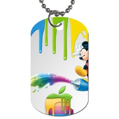 Mickey Mouse, Apple Iphone, Disney, Logo Dog Tag (two Sides) by nateshop